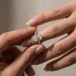 S925 Classic Emerald Cut Women's Engagement Ring In White Gold - Image 8