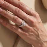 S925 Moissanite 3.5Ct Radiant Cut White Gold Pavé Engagement Ring For Women - Image 2