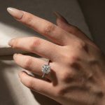 S925 Moissanite 3.5Ct Cushion Cut Hidden Halo Engagement Ring in Sterling Silver - Image 3