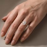 S925 Maxine Attractive 2.5 Carat Oval Cut Engagement Ring in Sterling Silver - Image 7