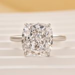 S925 Sparkle 6.0CT Cushion Cut Engagement Ring For Women In Sterling Silver - Image 3