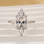 S925 Classic 4.0Ct Marquise Cut Hidden Halo Engagement Ring Travel Ring - Image 5
