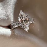 S925 4.0Ct Marquise Cut Side Stone Engagement Ring Travel Ring In Sterling Silver