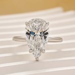 S925 4.5Ct Pear Cut Engagement Ring Travel Ring In Sterling Silver - Image 7