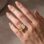 S925 Toi et Moi Radiant Cut Pear & Radiant Cut Engagement Ring Travel Ring For Women - Image 3