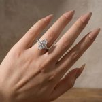 S925 4.0Ct Marquise Cut Side Stone Engagement Ring For Woman - Image 4