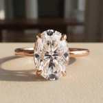 S925 Maxine Classic Moissanite 2.0 Ct~5.5 Ct Solitaire Oval Cut Engagement Ring - Image 12