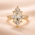 S925 6.0Carat Marquise Cut Engagement Ring Full Simulated Diamond in Sterling Silver - Image 4