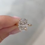S925 Moissanite Solitaire 5.50 Ct Oval Cut Promise Ring For Women - Image 5