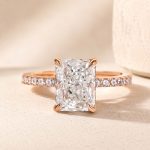 S925 Elegant 2.0Ct/ 3.5Ct/ 7.0Ct Radiant Cut Simulated Diamond Promise Ring in Sterling Silver - Image 9