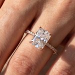 S925 Maxine Moissanite 1.0 Ct~3.5Ct Radiant Cut Engagement Ring in Sterling Silver - Image 12