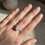 S925 Exquisite 2.0 Carat Cushion Cut Engagement Ring In Sterling Silver - Image 3