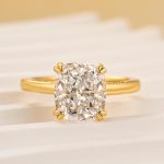 S925 3.0Ct Cushion Cut Solitaire Engagement Ring Travel Ring In Sterling Silver - Image 3