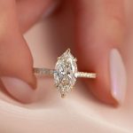 S925 4.0Ct Marquise Cut Half Eternity Engagement Ring In Sterling Silver - Image 3