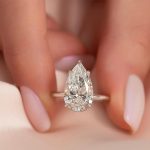 S925 Maxine Classic 5 Prong 2.5 Ct~4.0 Ct Pear Cut Engagement Ring - Image 6