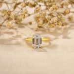 S925  Emerald Cut 3.5 Carat Solitaire Engagement Ring For Her - Image 2