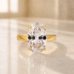 S925 Sterling Silver Solitaire 6.0Ct Oval Cut Engagement Ring For Women - Image 4