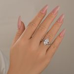 S925 3.0Ct Marquise Cut Split Shank Engagement Ring Travel Ring In Sterling Silver - Image 2