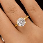 S925 Moissanite 3.0Ct Round Cut Engagement Ring Travel Ring In Sterling Silver - Image 5