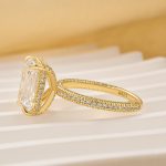 S925 Gorgeous Emerald Cut Engagement Ring For Women In Sterling Silver - Image 5