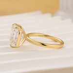 S925 Sparkle 6.0CT Cushion Cut Engagement Ring For Women In Sterling Silver - Image 8