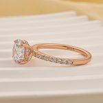S925 Classic Round Cut Engagement Ring for Her 4 prong In Sterling Silver - Image 13