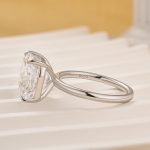 S925 Sparkle 6.0CT Cushion Cut Engagement Ring For Women In Sterling Silver - Image 4