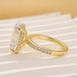 S925 5.0Ct Oval Cut Hidden Halo Engagement Ring In Sterling Silver - Image 8