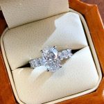 S925 Luxurious 4.5Ct Oval Cut Simulated Diamond Engagement Ring In  Sterling Silver - Image 2