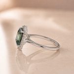 S925 Moissanite 3.0Ct Halo Emerald Stone Emerald Cut Engagement Ring in Sterling Silver - Image 11