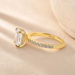 S925 Elegant 2.0Ct/ 3.5Ct/ 7.0Ct Radiant Cut Simulated Diamond Promise Ring in Sterling Silver - Image 14