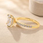 S925 Elegant Radiant Cut Engagement Ring For Women In Sterling Silver - Image 9