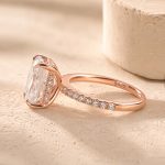 S925 Elegant Radiant Cut Engagement Ring For Women In Sterling Silver - Image 14