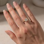 S925 Sparkle Square 2.0CtPrincess Cut Engagement Ring For Women in Sterling Silver - Image 10