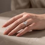 S925 4.0Ct Marquise Cut Twist Hidden Halo Engagement Ring Travel Ring In Sterling Silver - Image 8