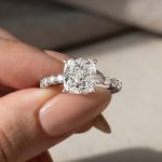 S925 Exquisite 2.0 Carat Cushion Cut Engagement Ring In Sterling Silver - Image 2