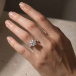 S925 Luxurious Round Cut 4 Prong Engagement Ring For Women In Sterling Silver - Image 2