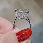S925 Maxine Timeless 6.0Ct/12.0Ct Radiant Cut Engagement Ring In Sterling Silver - Image 5