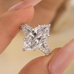 S925 4.0Ct Marquise Cut Side Stone Engagement Ring Travel Ring In Sterling Silver - Image 3