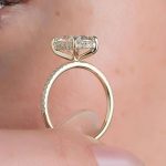 S925 Classic Oval Cut Simulated Diamond Engagement Ring In Sterling Silver - Image 11