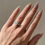 S925 Moissanite 2.0Ct Pear Cut White Gold Engagement Ring - Image 3