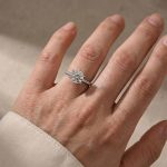 S925 Moissanite 2.0Ct Round Cut 6 Prong Promise Rings For Women - Image 2