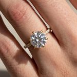 S925 Maxine Moissanite 2.0 Ct~4.0 Ct 6 Prong Round Cut Engagement Ring - Image 7