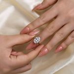 S925 Exclusive Oval Cut Engagement Ring In Sterling Silver - Image 3