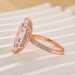 S925 6.0Ct/4.0Ct/2.0Ct Marquise Cut Engagement Ring Travel Ring For Her In Sterling Silver - Image 9