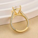 S925 Classic 8.0Ct Cushion Cut Solitaire Engagement Ring Travel Ring In Sterling Silver - Image 6