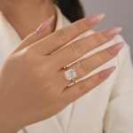 S925 Sparkle 6.0CT Cushion Cut Engagement Ring For Women In Sterling Silver - Image 6