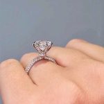S925 Maxine Classic Moissanite 2.0 Carat Round Cut Engagement Ring - Image 4