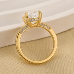 S925 3.0Ct Cushion Cut Solitaire Engagement Ring Travel Ring In Sterling Silver - Image 5
