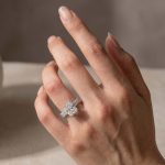 S925 4.0Ct Radiant Cut Pave Engagement Ring for Women in 18K White Gold Plated Sterling Silver - Image 3